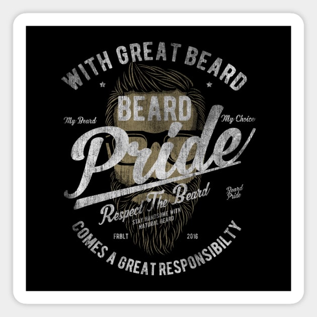 Beard Pride Magnet by DesignedByFreaks